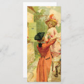  18e eeuw Carriage Photo Card (Voorkant / Achterkant)