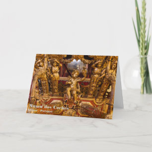 18e eeuw: detail van de coach. Museum van de Coche Bedankkaart