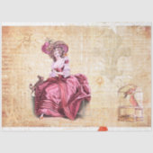 18e eeuw Ephemera Frans Tissuepapier (Voorkant)