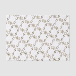 18e eeuw ingewikkeld gouden metalen loop ontwerp tissuepapier