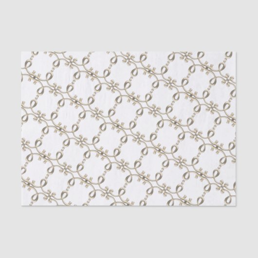 18e eeuw ingewikkeld gouden metalen loop ontwerp tissuepapier (Voorkant)