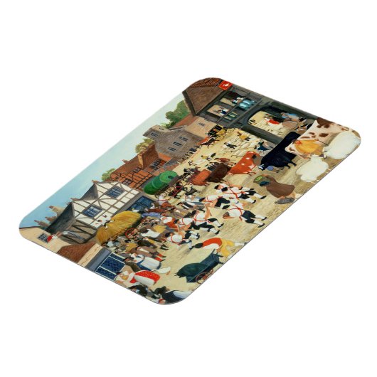 18e eeuw Masterrundvleesmarkt Magneet (Linkerzijde)