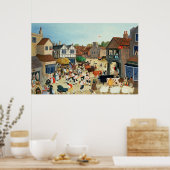 18e eeuw Masterrundvleesmarkt Poster (Keuken)