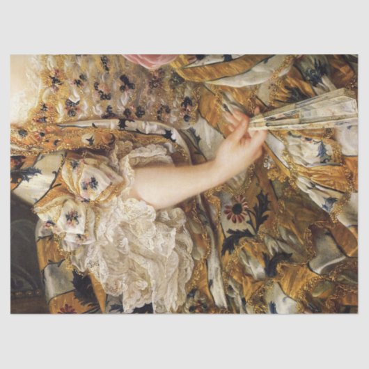 18e eeuw Mode-uitgang Tissuepapier (Voorkant)