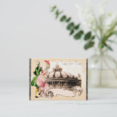 18e eeuw Paar bij het Opera House te Parijs Visitekaartje (Staand voorkant)