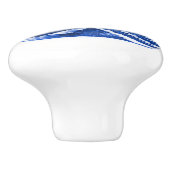 18e eeuw zeilschip keramische knop (Zijkant)