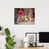  18e-eeuwse feestscène poster (Thuiskantoor)