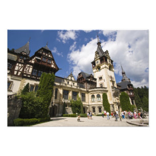 18e-eeuwse Peles-kasteel, Sinaia, Roemenië, 2 Foto Afdruk