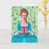 "18e-eeuwse verjaardag." Wenskaart Kaart (Gele Bloem)