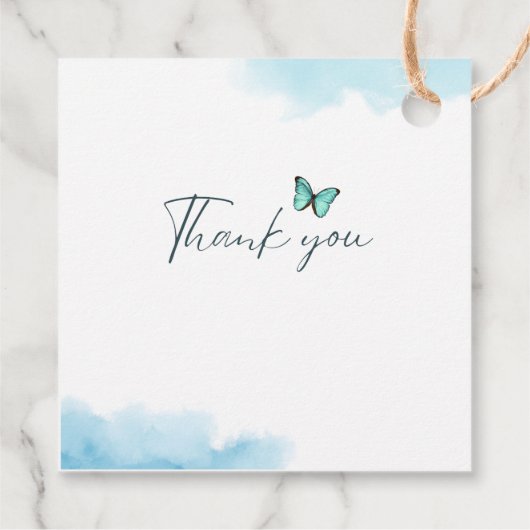 18e étiquette cadeau d'anniversaire (Dos)