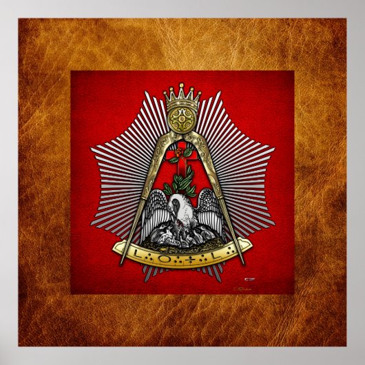 18e graad: Knight of the Roos Croix Poster (Voorkant)