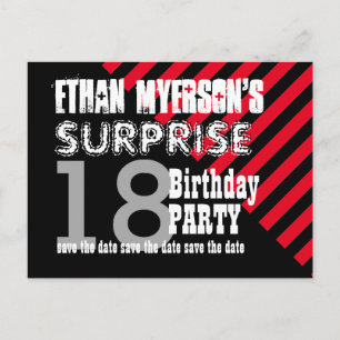 18e Invitation Anniversaire Surprise Enregistrez l