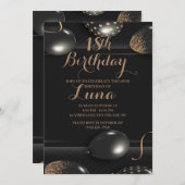 18E Invitation d'anniversaire (Devant / Derrière)