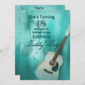 18e Invitation de fête d'anniversaire surprise - G (Devant / Derrière)