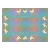 18e Jubileum van het huwelijk Porcelain Cat's Oogs Tafelkleed (Voorkant (Horizontaal))