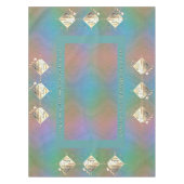 18e Jubileum van het huwelijk Porcelain Cat's Oogs Tafelkleed (Voorkant)