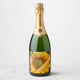 18e Jubileum Zonnebloem Sparkling Wijnetiket