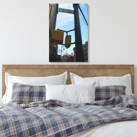 18e straat canvas afdruk (Insitu (Slaapkamer))