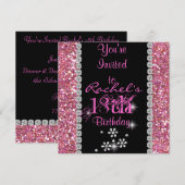 18e uitnodiging van de KINK CHIC Birthday Party (Voorkant / Achterkant)