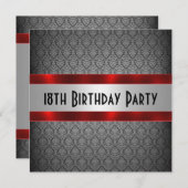 18e uitnodiging van het man (Voorkant / Achterkant)