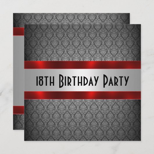 18e uitnodiging van het man (Voorkant / Achterkant)