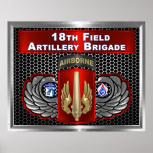 18e veldartillerie-brigade-XVIII Airborne Poster
