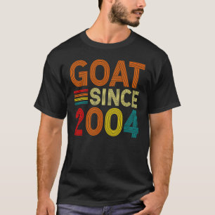 18e verjaardag 18 jaar oude geit sinds 2004 t-shirt