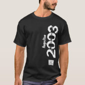 18e Verjaardag 2003 Naam Legends Distressed T-shirt (Voorkant)