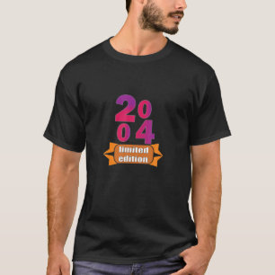 18e verjaardag 2004 meisjes en jongens 18 jaar bep t-shirt