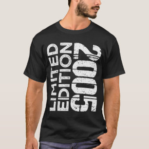 18e verjaardag 2005 Idee 18 jaar T-shirt