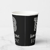 18e verjaardag — Art Deco Geïnspireerde look "18"  Papieren Bekers (Rechts)