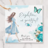 18e Verjaardag Cadeau label (Voorkant)