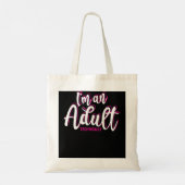18e verjaardag cadeau voor meisjes grappig dat ik  tote bag (Achterkant)