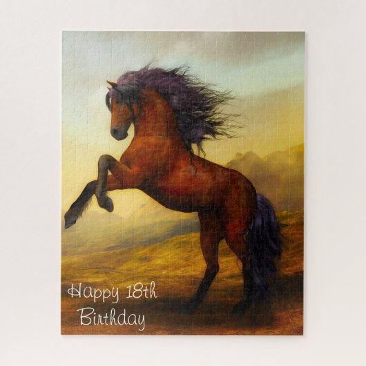 18e verjaardag dochter. legpuzzel (Verticaal)