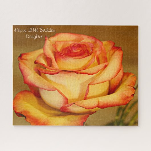 18e verjaardag dochter. legpuzzel (Horizontaal)