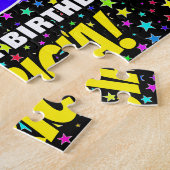 18e verjaardag — Fun, kleurrijk Star Field Pattern Legpuzzel (Zijkant)