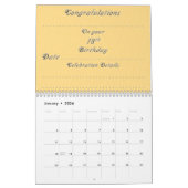 18e verjaardag herinneringen & gastenboek kalender (Jan 2026)