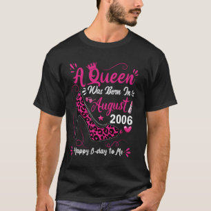 18e verjaardag hoge hak Een koningin werd geboren  T-shirt