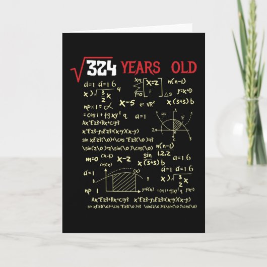 18e verjaardag kaart (Voorkant)