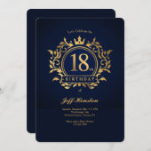 18e verjaardag kaart (Voorkant / Achterkant)
