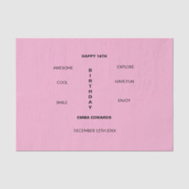 18e verjaardag leuk en geweldige tissuepapier