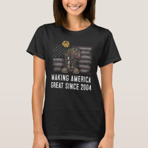 18e verjaardag maken Amerika groot sinds 2004 2 T-shirt
