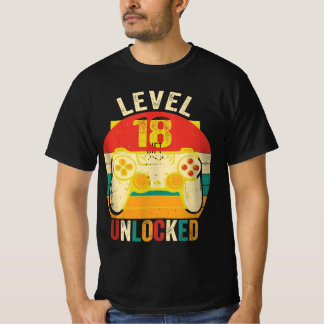 18e verjaardag Mannen cadeaudozen 18 jaar oude Vin T-shirt