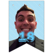 18e verjaardag met foto vlaggetjes (Derde vlag)