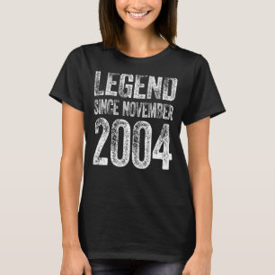 18e verjaardag november geboren 18 jaar oud sinds t-shirt