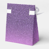 18e verjaardag paarse glitter bedankt bedankdoosjes (Achterkant)