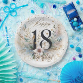 18e verjaardag papieren bordje (Feest)
