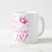 18e verjaardag prinses extra grote beker (Voorkant rechts)