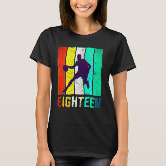18e verjaardag Retro  Basketbal  18 Jaar oud T-shirt