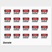 18e verjaardag Stickers (Vel)